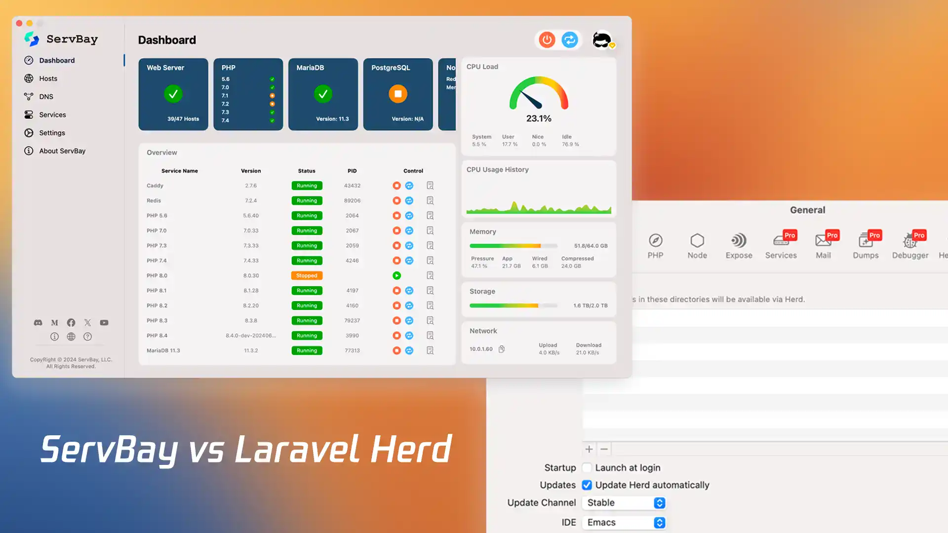 ServBay VS Laravel Herd