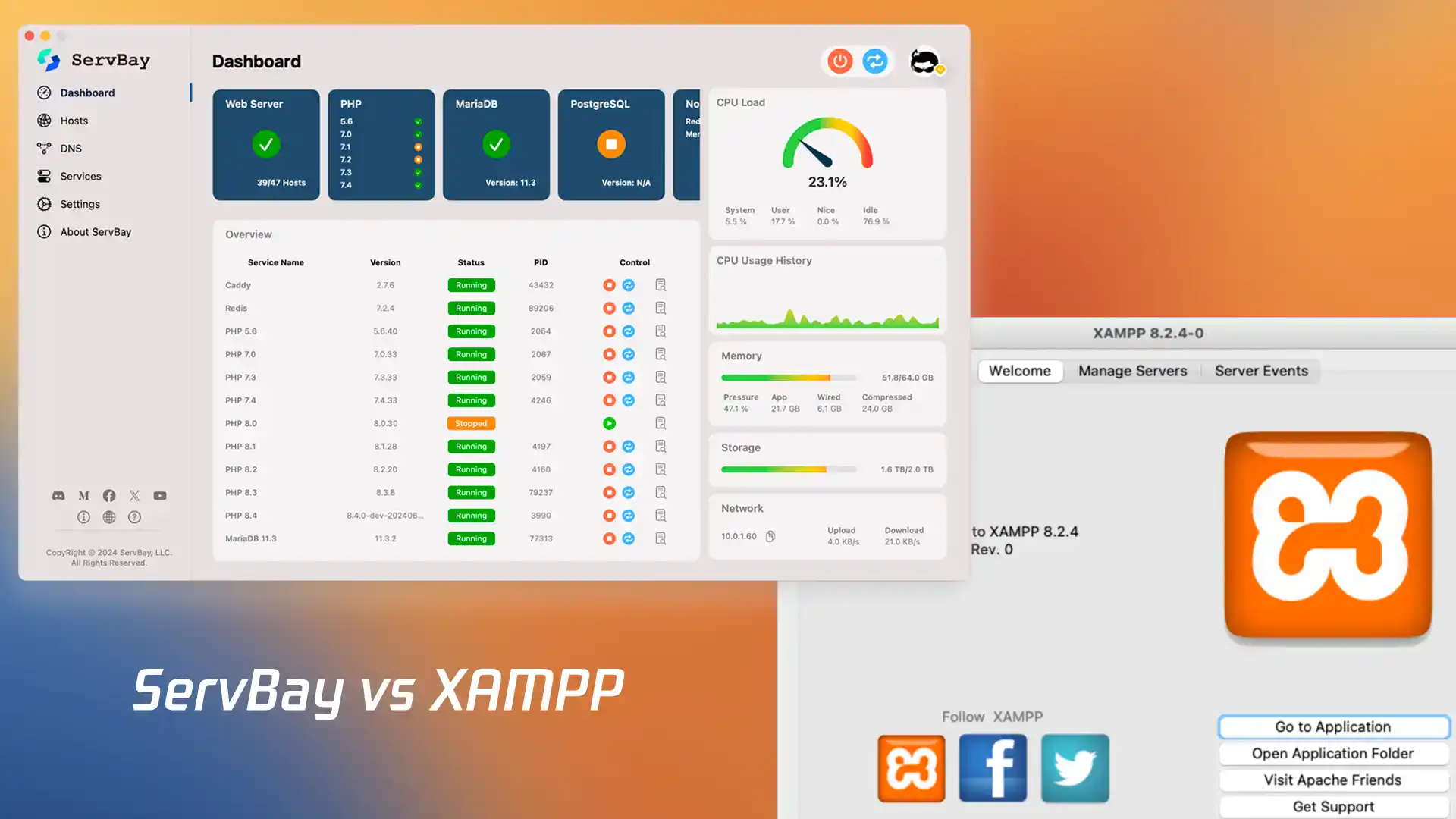 ServBay VS XAMPP