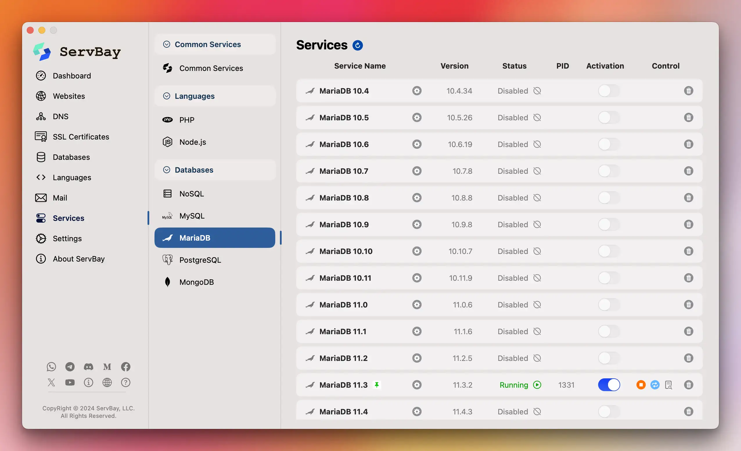 Database Management Interface