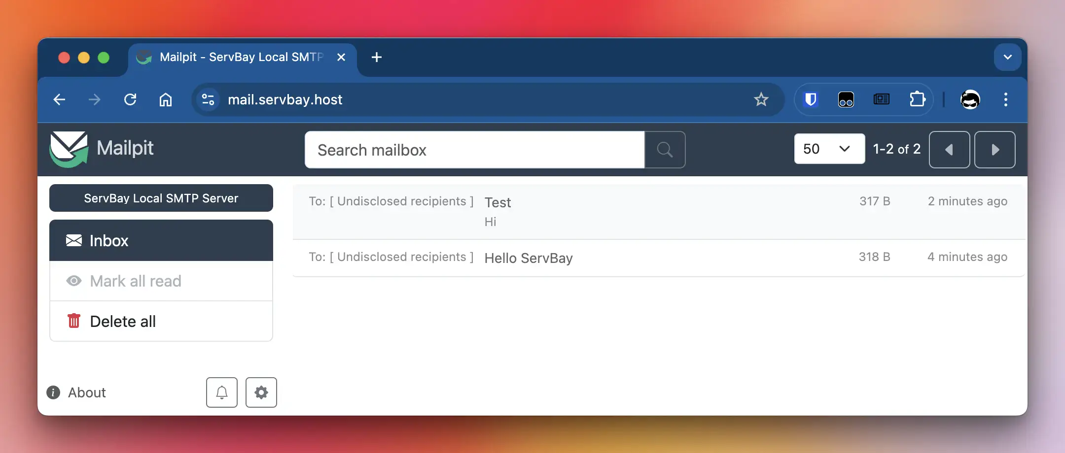 Webmail Interface